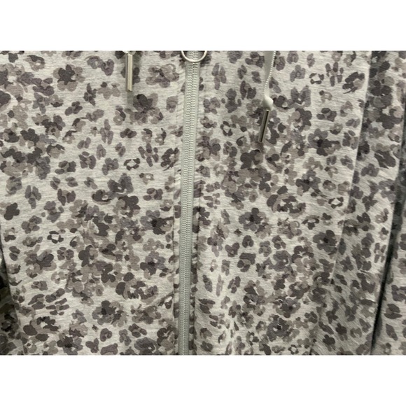 Athleta Wild Wasabi Floral Print Full Zip Hoodie Jacket Womens - Picture 5 of 15